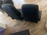 black leather bostrom wide ride high back seats